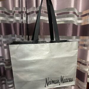 Neiman Marcus Silver Tote Bag